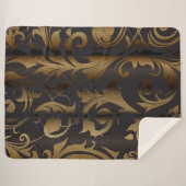 Couverture Sherpa Rideaux dorés 3 (Devant (Horizontal))