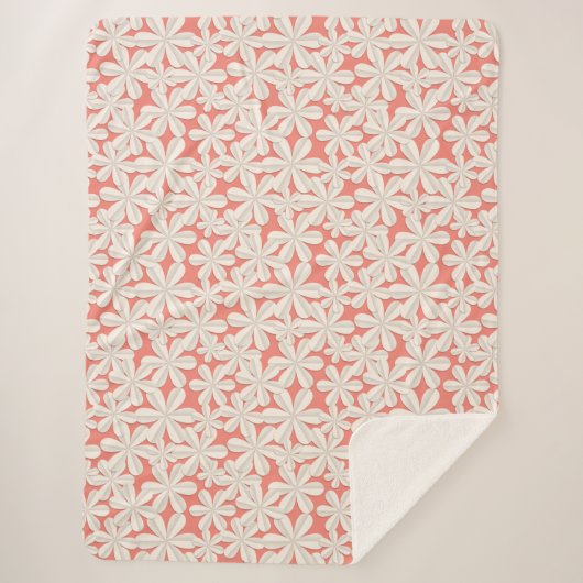 Couverture Sherpa Rien de tel pour beaucoup de fleurs (Devant)