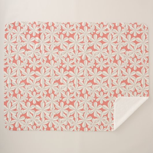 Couverture Sherpa Rien de tel pour beaucoup de fleurs (Devant (Horizontal))