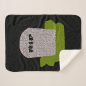 Couverture Sherpa RIP Tombstone Sherpa Blanket (Devant (Horizontal))