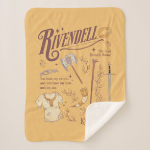 Couverture Sherpa RIVENDELL™ Collage Aquarelle Graphique