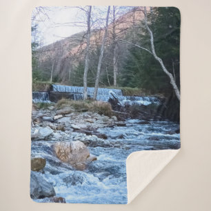 Couverture Sherpa Rivière sauvage de montagne - Nature sauvage Rouma
