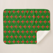 Couverture Sherpa Robin de Noël (Devant (Horizontal))