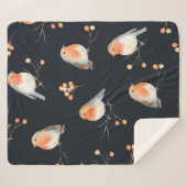 Couverture Sherpa Robinets et baies roulent sur des branches sèches, (Devant (Horizontal))