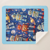 Couverture Sherpa Robot exploration, cosmic art (Devant (Horizontal))