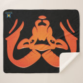 Couverture Sherpa Rockford Rams #4 Sherpa Blanket (Devant (Horizontal))