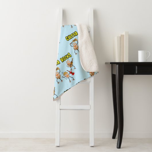 Couverture Sherpa Rocks de guitare (En situation)