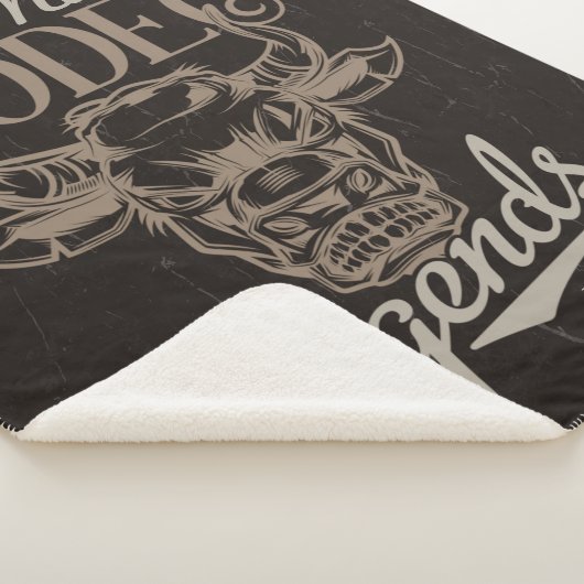 Couverture Sherpa Rodéo personnalisé Old West Steer Roping Légendes (3/4)