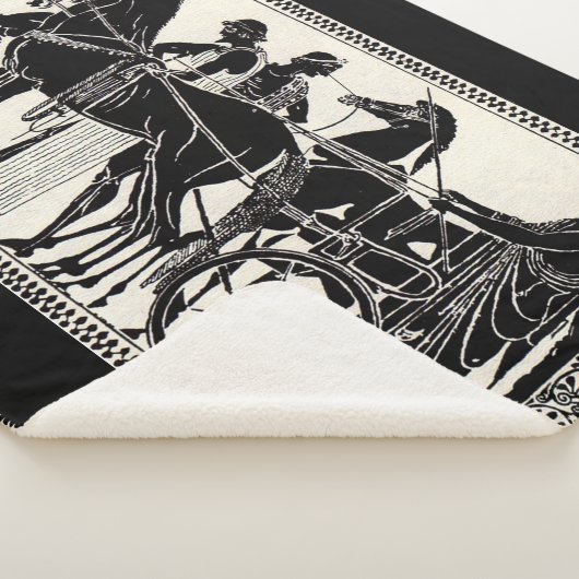 Couverture Sherpa Romancient men and horses (3/4)