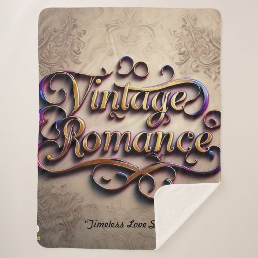 Couverture Sherpa "Romantic Memories Linger" (Devant)