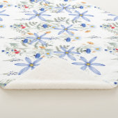 Couverture Sherpa Romantic purple botanical wallpaper (3/4)