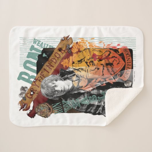 Couverture Sherpa Ron Weasley Collage 1 (Devant (Horizontal))