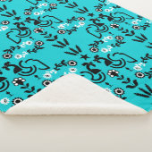 Couverture Sherpa Rooster Cockerel Nordic Scandinavian Folk Art (3/4)