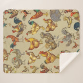Couverture Sherpa Rooster Poulet de la ferme Pays Animal (Devant (Horizontal))