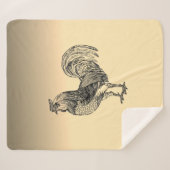 Couverture Sherpa Rooster rustique (Devant (Horizontal))