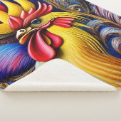 Couverture Sherpa Rooster vibrant (3/4)