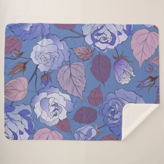 Couverture Sherpa Rose 32 (Devant (Horizontal))