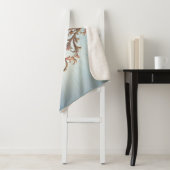 Couverture Sherpa Rose baroque (En situation)