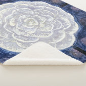 Couverture Sherpa Rose blanche, no 35 | Anna Cassel | (3/4)