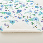 Couverture Sherpa Rose bleue (3/4)