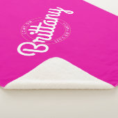 Couverture Sherpa Rose Chaude Rétro Poupée Allons Fêter ! (3/4)