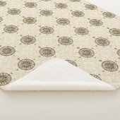 Couverture Sherpa Rose de boussole vintage (3/4)