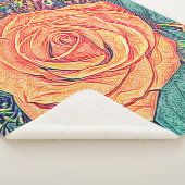 Couverture Sherpa Rose de Tangerine tropicale (3/4)