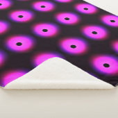 Couverture Sherpa Rose foncé Abstrait : brillant sans joint (3/4)