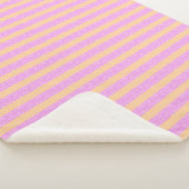Couverture Sherpa Rose Géométrique  (3/4)