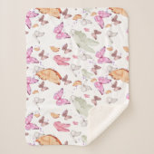 Couverture Sherpa rose gold butterfly (Devant)