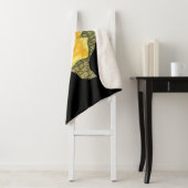 Couverture Sherpa Rose Jaune Du Texas Motif Flower (En situation)