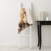 Couverture Sherpa Rose Lantern Glow Bouquet (En situation)