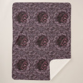 Couverture Sherpa Rose Mandala (Devant)