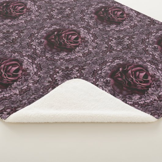 Couverture Sherpa Rose Mandala (3/4)