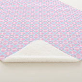 Couverture Sherpa Rose mignon, violet et bleu clair Motif (3/4)