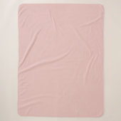 Couverture Sherpa Rose Pâle (Devant)