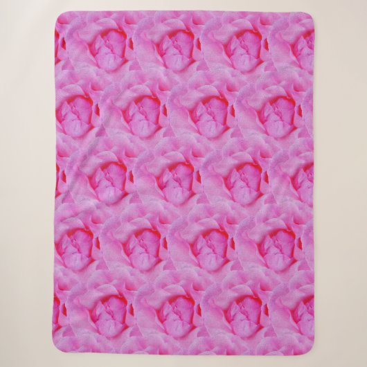 Couverture Sherpa rose rose (Devant)