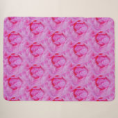 Couverture Sherpa rose rose (Devant (Horizontal))