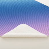 Couverture Sherpa Rose, rose, rayures, ombre, dégradé rose (3/4)