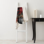Couverture Sherpa Rose rouge (En situation)
