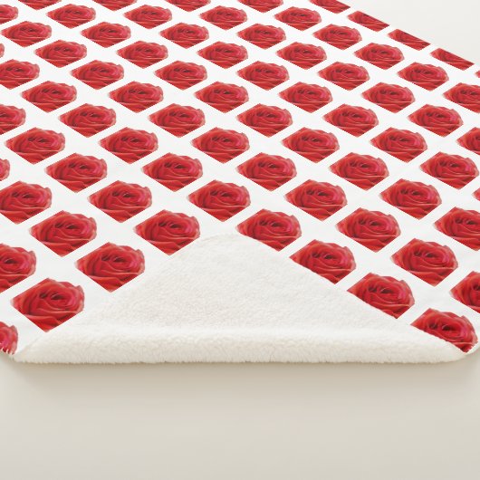 Couverture Sherpa Rose rouge (3/4)