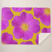 Couverture Sherpa Rose sauvage 2 (Devant (Horizontal))