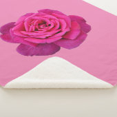 Couverture Sherpa Rose simple rose rose (3/4)