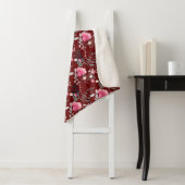 Couverture Sherpa Rose souple (En situation)