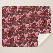 Couverture Sherpa Rose souple (Devant (Horizontal))