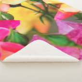 Couverture Sherpa Roses d'été colorées (3/4)