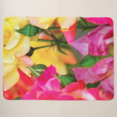Couverture Sherpa Roses d'été colorées (Devant (Horizontal))