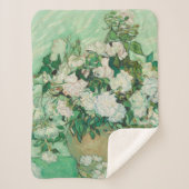 Couverture Sherpa Roses par Vincent Van Gogh (Devant)