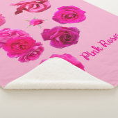 Couverture Sherpa Roses roses (3/4)