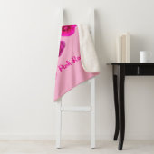 Couverture Sherpa Roses roses (En situation)